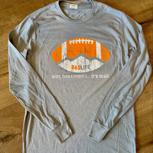 Football Light Blue Long Sleeve Shirt