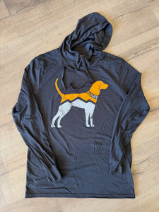 Hound Dog  Black Long Sleeve Shirt Hoodie