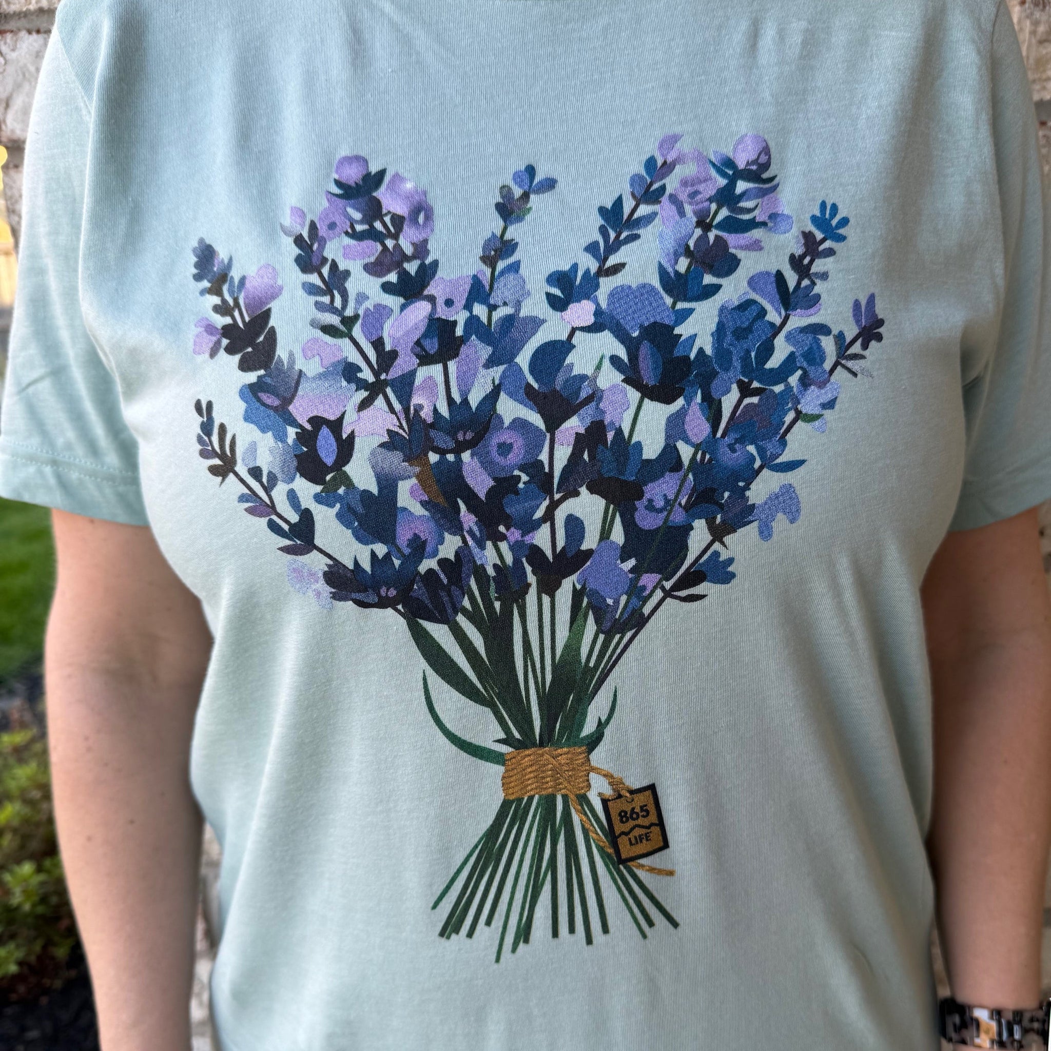 lavender flower shirt Lavender Unisex Dusty Blue Shirt