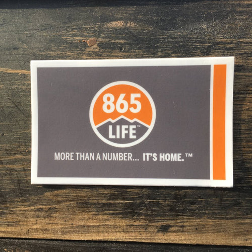 865LIFE Logo + Tagline Sticker
